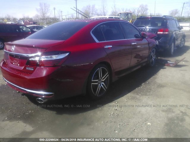 1HGCR2F1XHA194638 - 2017 HONDA ACCORD SPORT SPECIAL EDITION RED photo 4