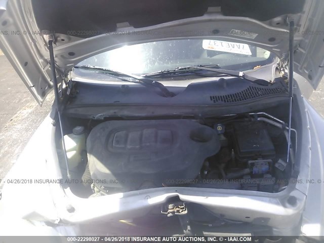 3GNCA13D38S659474 - 2008 CHEVROLET HHR LS SILVER photo 10