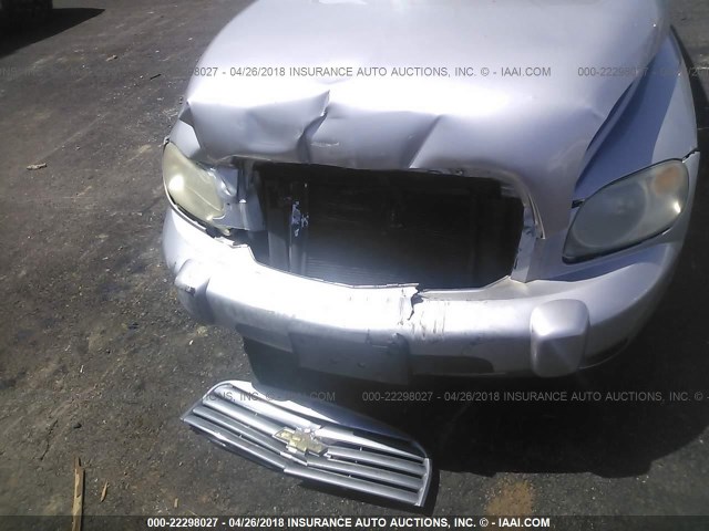 3GNCA13D38S659474 - 2008 CHEVROLET HHR LS SILVER photo 6