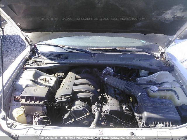 2B3KA43R46H466687 - 2006 DODGE CHARGER SE/SXT SILVER photo 10