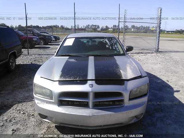 2B3KA43R46H466687 - 2006 DODGE CHARGER SE/SXT SILVER photo 6