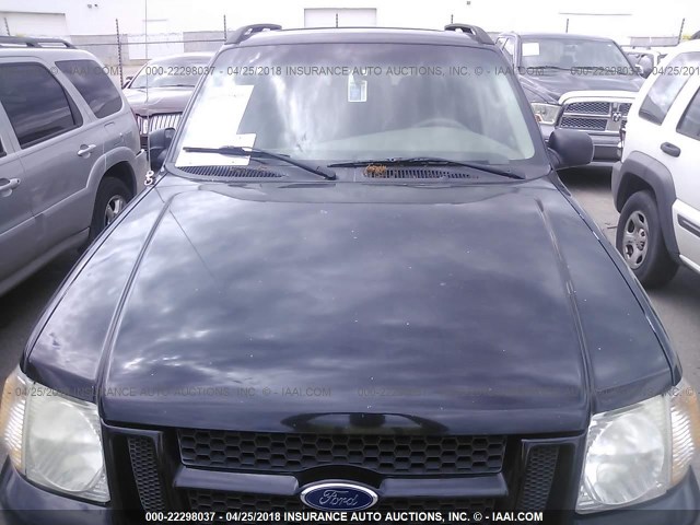 1FMZU67E83UB19228 - 2003 FORD EXPLORER SPORT TR  BLACK photo 10