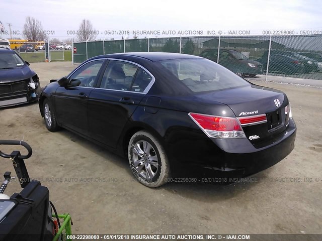 1HGCP2F64CA207720 - 2012 HONDA ACCORD SE BLACK photo 3