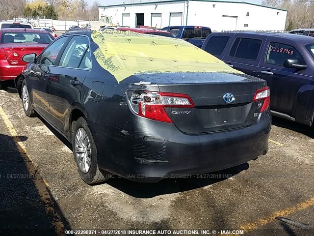 4T1BD1FK8CU026348 - 2012 TOYOTA CAMRY HYBRID/LE/XLE 灰色 照片 3