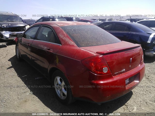 1G2ZF55B764162355 - 2006 PONTIAC G6 SE RED photo 3