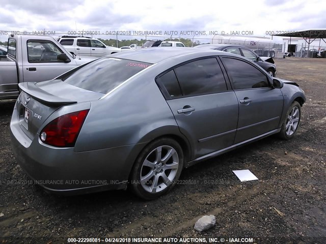 1N4BA41E17C844876 - 2007 NISSAN MAXIMA SE/SL GRAY photo 4