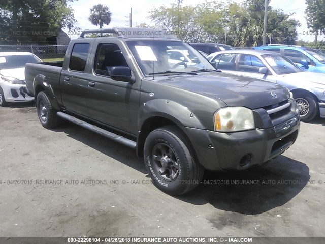 1N6ED29X43C432192 - 2003 NISSAN FRONTIER CREW CAB XE/CREW CAB SE GREEN photo 1