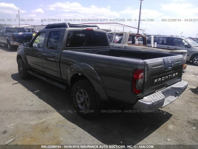 1N6ED29X43C432192 - 2003 NISSAN FRONTIER CREW CAB XE/CREW CAB SE GREEN photo 3