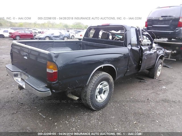 4TAVN73K6SZ078256 - 1995 TOYOTA TACOMA XTRACAB SR5 BLACK photo 4