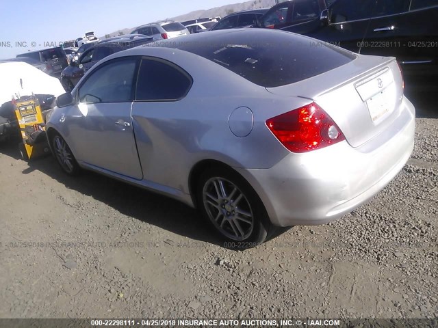 JTKDE177260104602 - 2006 TOYOTA SCION TC 银色 照片 3