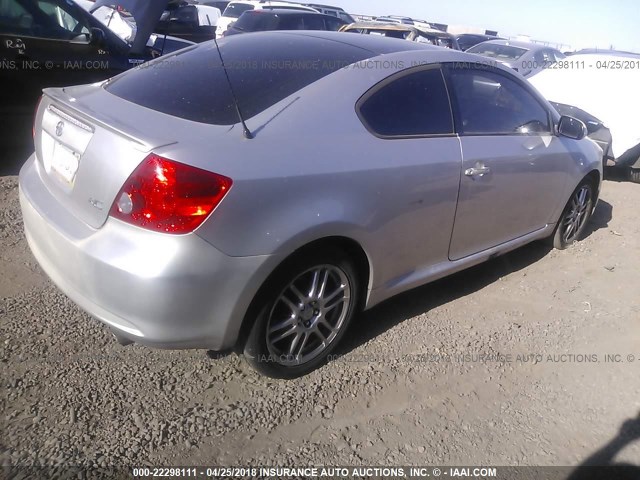 JTKDE177260104602 - 2006 TOYOTA SCION TC 银色 照片 4