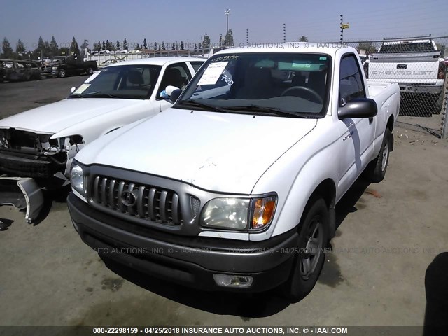 5TENL42N73Z293283 - 2003 TOYOTA TACOMA WHITE photo 2