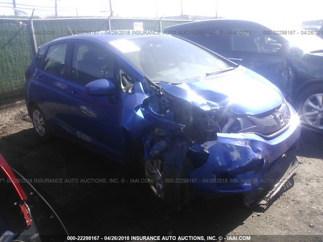 3HGGK5H52FM778362 - 2015 HONDA FIT LX BLUE photo 1