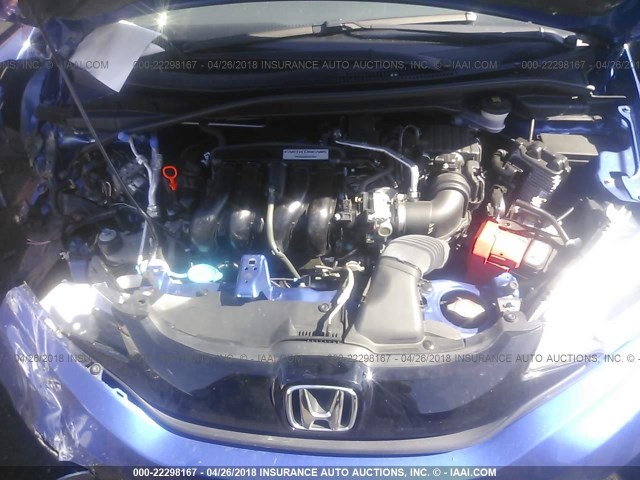 3HGGK5H52FM778362 - 2015 HONDA FIT LX BLUE photo 10