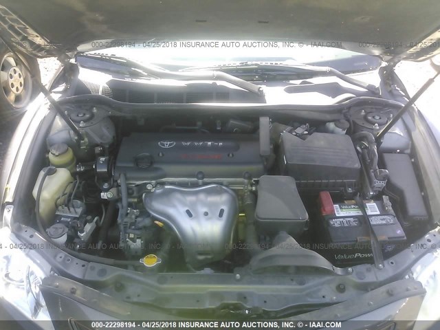 4T1BE46K59U403015 - 2009 TOYOTA CAMRY SE/LE/XLE SILVER photo 10