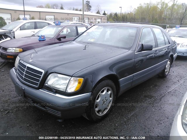 WDBGB34E0SA196033 - 1995 MERCEDES-BENZ S 350D GRAY photo 2