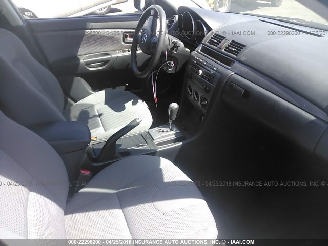 JM1BK324881805691 - 2008 MAZDA 3 S GRAY photo 5