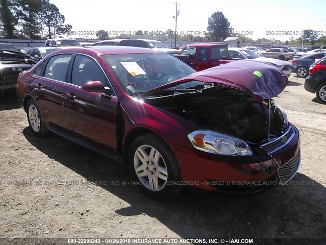 2G1WB5E37F1122428 - 2015 CHEVROLET IMPALA LIMITED LT MAROON photo 1