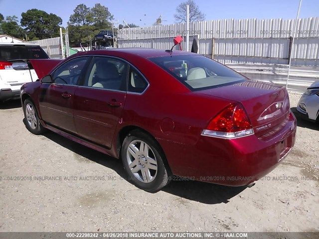 2G1WB5E37F1122428 - 2015 CHEVROLET IMPALA LIMITED LT MAROON photo 3