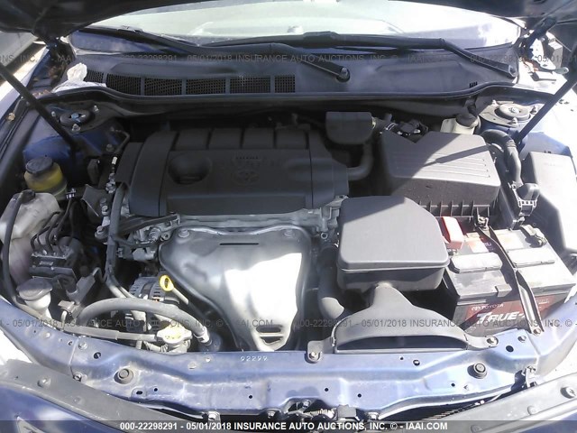 4T1BF3EK1BU588338 - 2011 TOYOTA CAMRY SE/LE/XLE BLUE photo 10