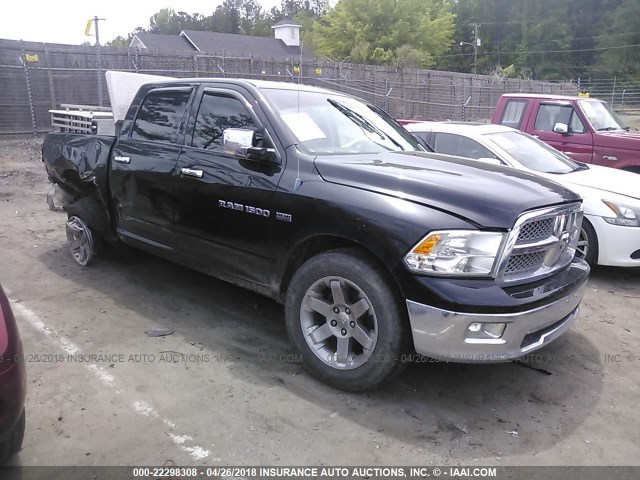 1D7RV1CT9BS509148 - 2011 DODGE RAM 1500 BLACK photo 1