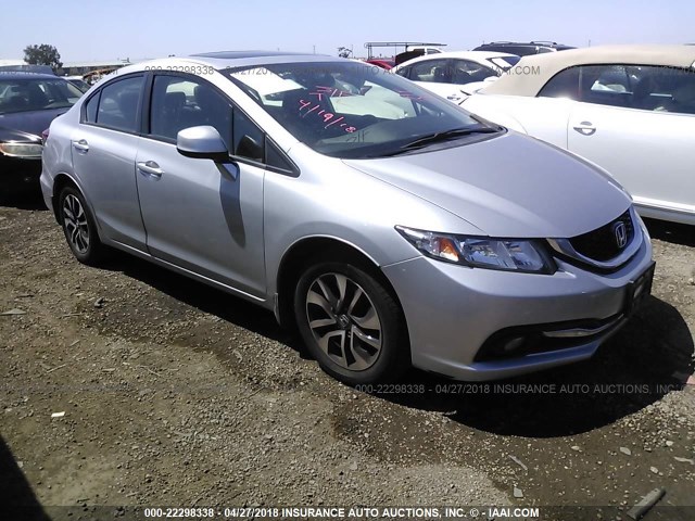 19XFB2F92DE238502 - 2013 HONDA CIVIC EXL SILVER photo 1