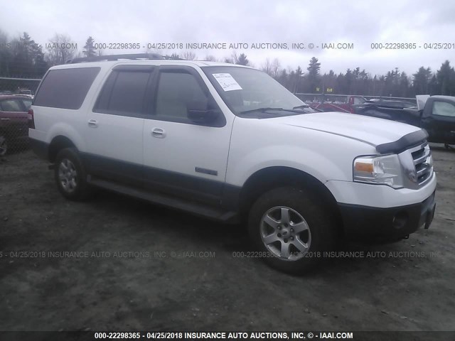 1FMFK16577LA28945 - 2007 FORD EXPEDITION EL XLT WHITE photo 1