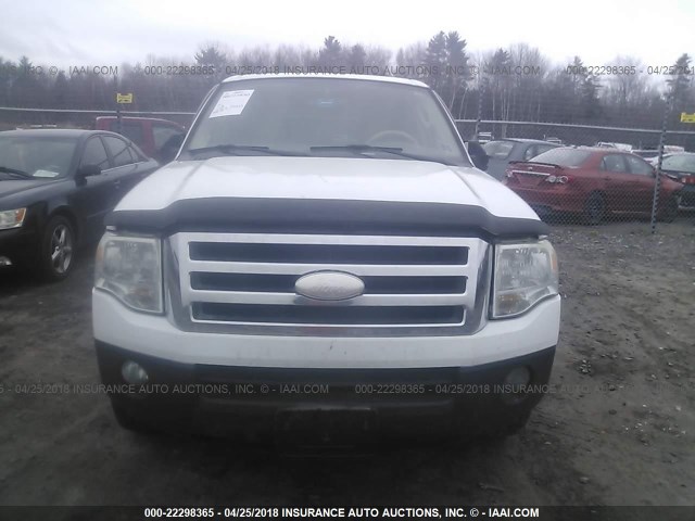 1FMFK16577LA28945 - 2007 FORD EXPEDITION EL XLT WHITE photo 6