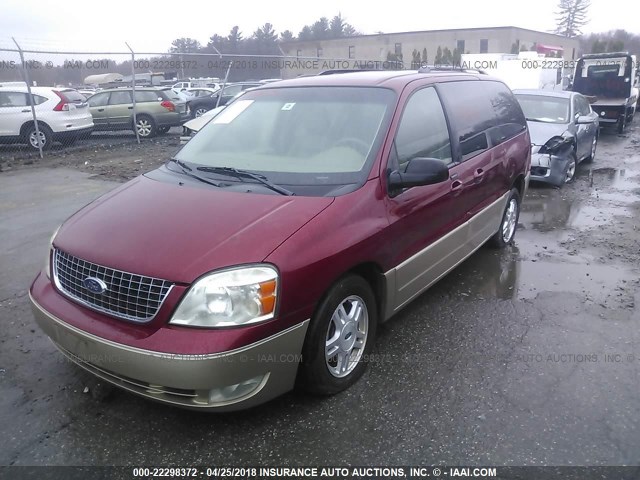 2FMZA58285BA58625 - 2005 FORD FREESTAR LIMITED RED photo 2