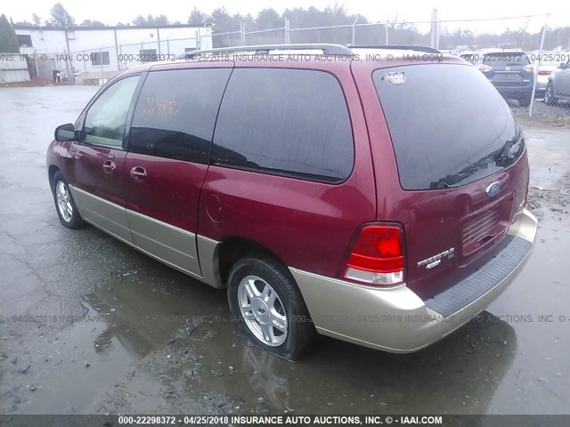 2FMZA58285BA58625 - 2005 FORD FREESTAR LIMITED RED photo 3