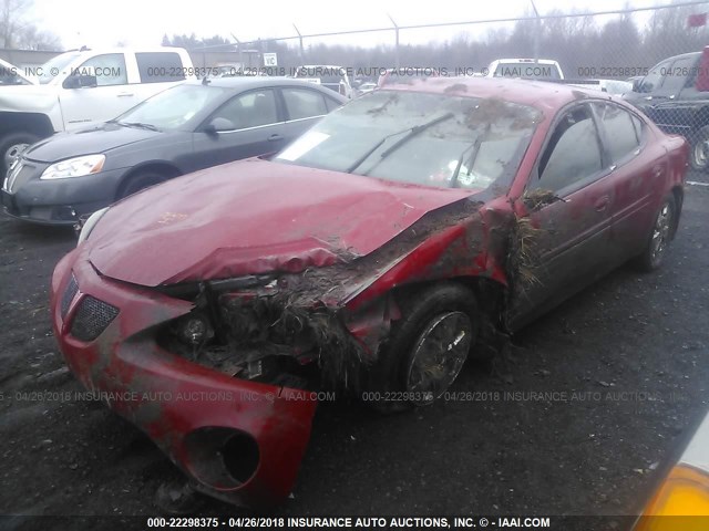 2G2WP552571111594 - 2007 PONTIAC GRAND PRIX RED photo 2