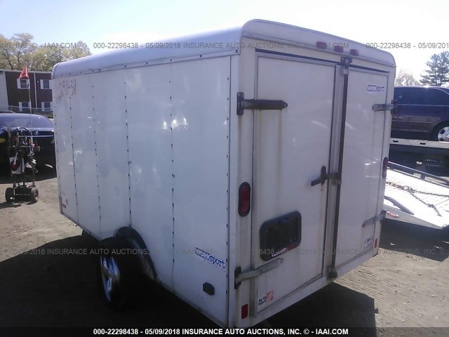 40LFB101X6P130879 - 2006 PACE ENCLOSED CARGO  თეთრი ფოტო 3