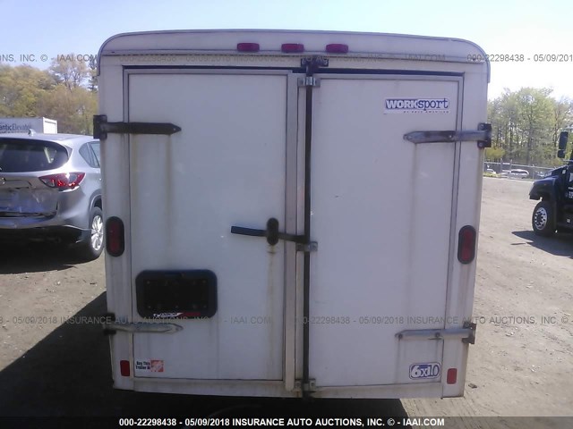 40LFB101X6P130879 - 2006 PACE ENCLOSED CARGO  თეთრი ფოტო 8