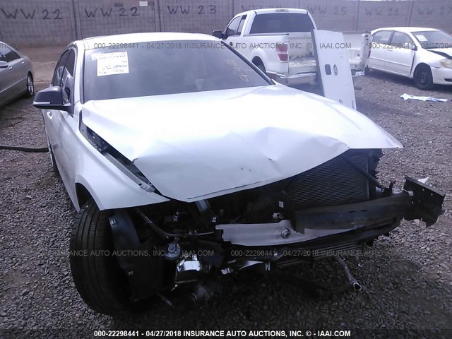 WBA3C1C56EK106379 - 2014 BMW 328 I SULEV WHITE photo 6