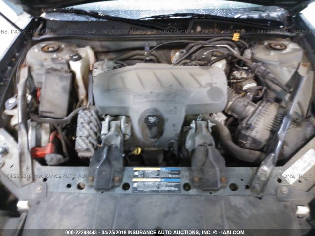 2G4WC582161268679 - 2006 BUICK LACROSSE CX BLUE photo 10