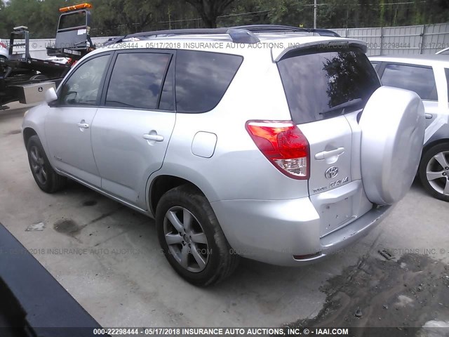 JTMZD31V176024032 - 2007 TOYOTA RAV4 LIMITED SILVER photo 3