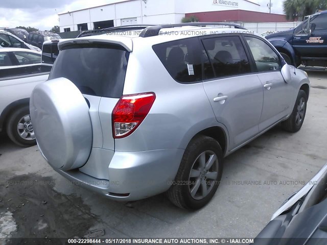 JTMZD31V176024032 - 2007 TOYOTA RAV4 LIMITED SILVER photo 4