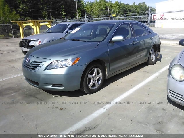 4T1BE46K97U698956 - 2007 TOYOTA CAMRY NEW GENERAT CE/LE/XLE/SE GREEN photo 2