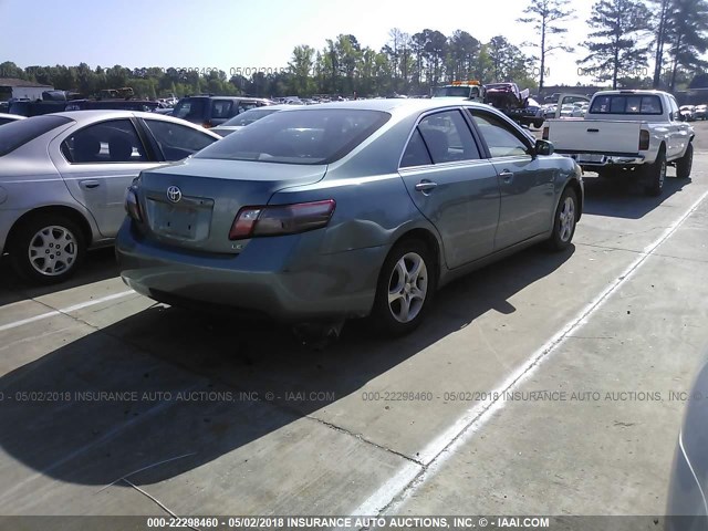 4T1BE46K97U698956 - 2007 TOYOTA CAMRY NEW GENERAT CE/LE/XLE/SE GREEN photo 4