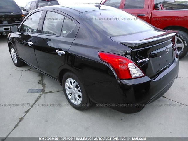 3N1CN7AP7JL828699 - 2018 NISSAN VERSA S/S PLUS/SV/SL BLACK photo 3