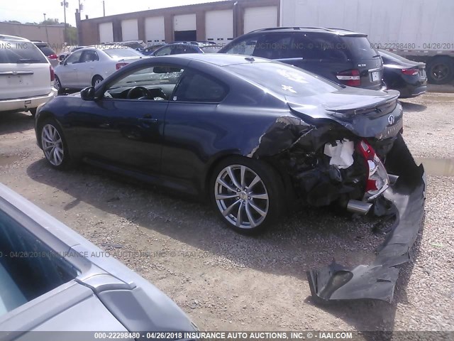 JNKCV64EX8M111214 - 2008 INFINITI G37 JOURNEY/SPORT Dark Blue photo 3