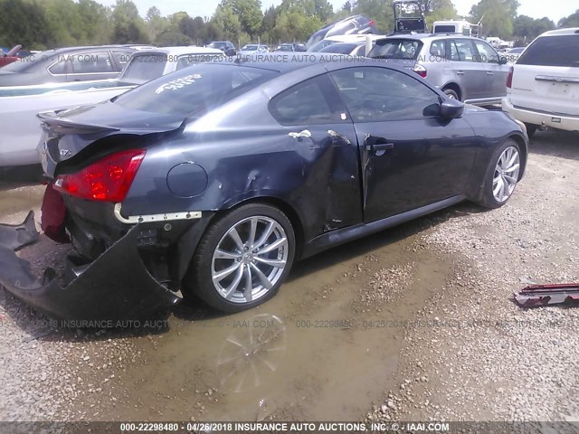 JNKCV64EX8M111214 - 2008 INFINITI G37 JOURNEY/SPORT Dark Blue photo 4