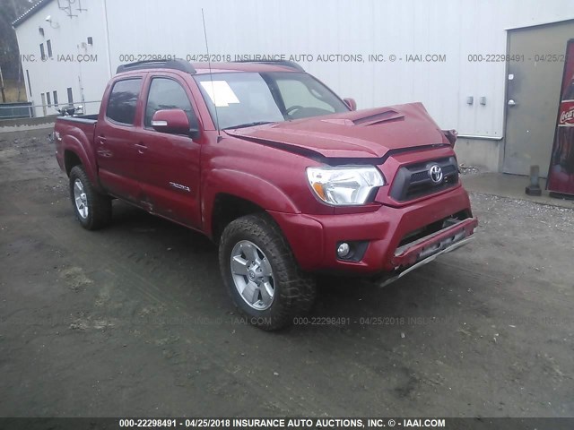3TMLU4EN4CM084127 - 2012 TOYOTA TACOMA DOUBLE CAB წითელი ფოტო 1