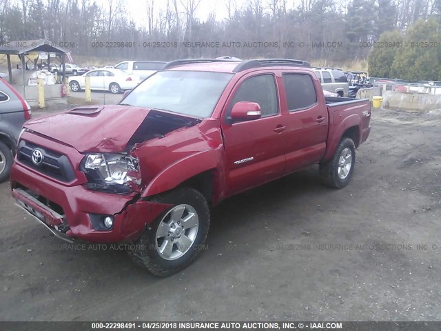 3TMLU4EN4CM084127 - 2012 TOYOTA TACOMA DOUBLE CAB წითელი ფოტო 2