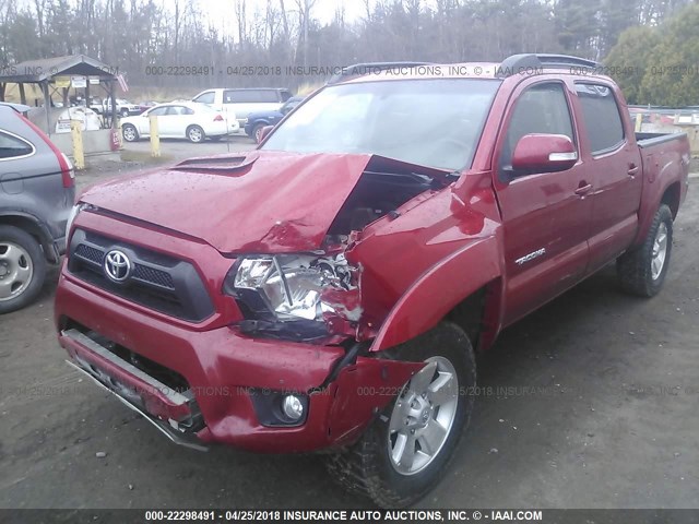 3TMLU4EN4CM084127 - 2012 TOYOTA TACOMA DOUBLE CAB RED photo 6