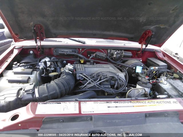 4M2ZU55P6XUJ38380 - 1999 MERCURY MOUNTAINEER  RED photo 10