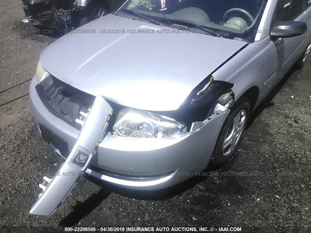 1G8AG52F93Z199865 - 2003 SATURN ION LEVEL 1 SILVER photo 6