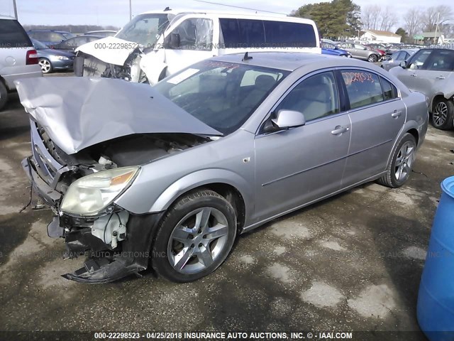 1G8ZS57B28F155173 - 2008 SATURN AURA XE SILVER photo 2