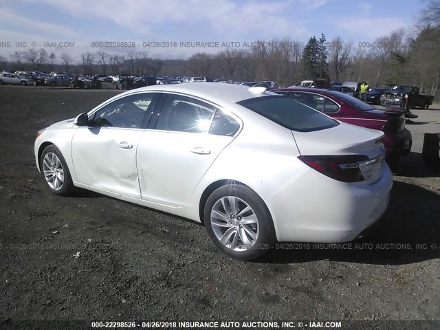 2G4GS5GX6G9176071 - 2016 BUICK REGAL PREMIUM WHITE photo 3