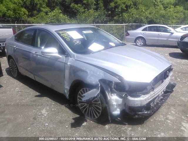 3FA6P0RU0HR230246 - 2017 FORD FUSION TITANIUM HEV SILVER photo 1